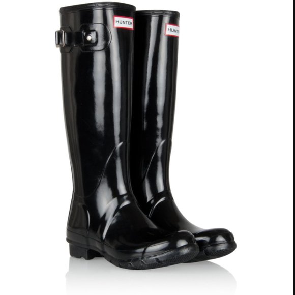 Hunter Original Tall Gloss Rain Boots NEW - Picture 1 of 12